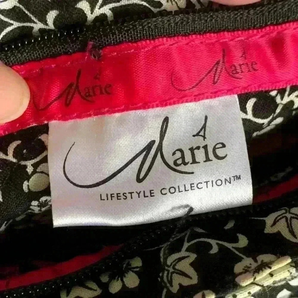 Marie Osmond Lifestyle Collection Womens Floral Quilted Fabric Bag Pre Owned - Picture 2 of 9